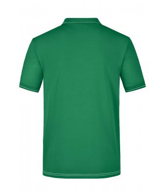 Heren Men's Elastic Polo Iers-groen/wit 7995