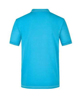 Homme Polo extensible homme Aqua/blanc 7995