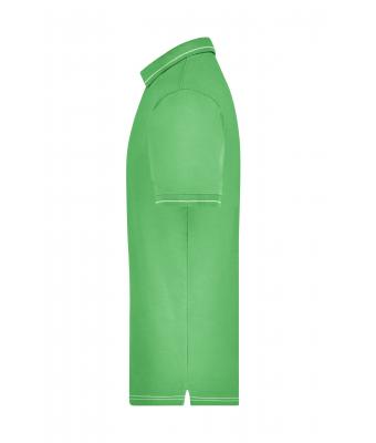 Homme Polo extensible homme Vert-citron/blanc 7995