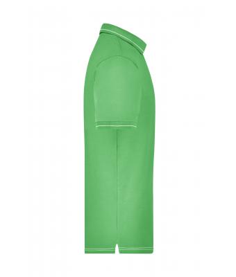 Homme Polo extensible homme Vert-citron/blanc 7995