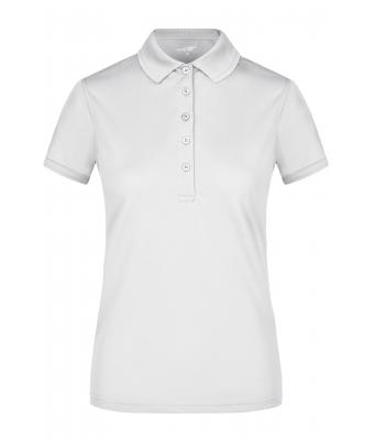Femme Polo micro polyester femme Blanc 8029