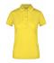 Femme Polo micro polyester femme Jaune-soleil 8029