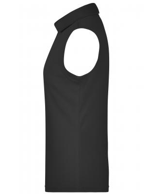 Ladies Ladies' Active Polo Sleeveless Black 8030