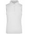 Damen Ladies' Active Polo Sleeveless White 8030