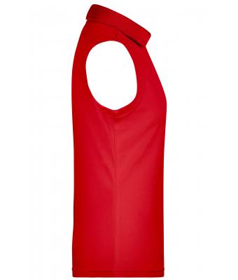 Dames Ladies' Active Polo Sleeveless Rood 8030