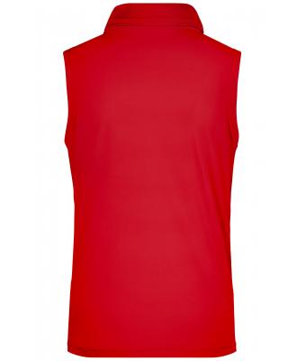 Dames Ladies' Active Polo Sleeveless Rood 8030
