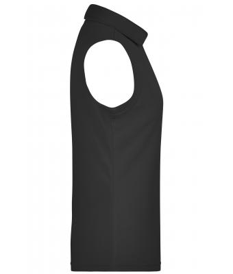 Damen Ladies' Active Polo Sleeveless Black 8030