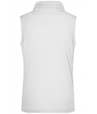 Dames Ladies' Active Polo Sleeveless Wit 8030