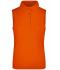 Femme Polo sans manches micro polyester femme Orange-foncé 8030