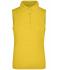Femme Polo sans manches micro polyester femme Jaune-soleil 8030