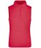 Femme Polo sans manches micro polyester femme Rose-vif 8030