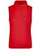 Femme Polo sans manches micro polyester femme Rouge 8030