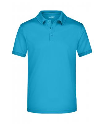 Homme Polo micro polyester homme Turquoise 8031