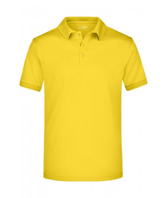 Homme Polo micro polyester homme Jaune-soleil 8031
