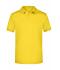 Homme Polo micro polyester homme Jaune-soleil 8031