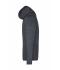 Heren Men's Knitted Fleece Hoody Donker-melange/zwart 8044
