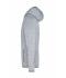Heren Men's Knitted Fleece Hoody Licht melange/carbon 8044