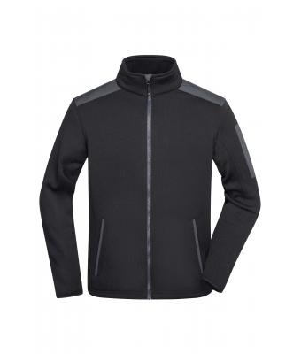Men Men's Knitted Fleece Jacket Black/carbon 8046