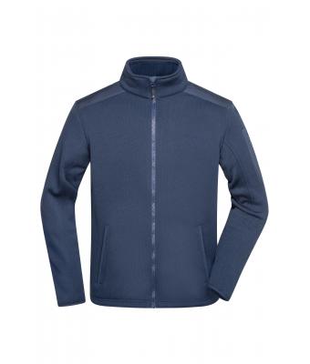 Heren Men's Knitted Fleece Jacket Navy/navy 8046