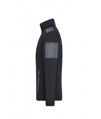 Heren Men's Knitted Fleece Jacket Zwart/carbon 8046