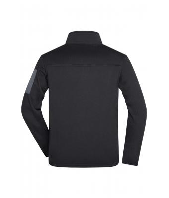 Heren Men's Knitted Fleece Jacket Zwart/carbon 8046
