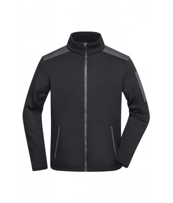 Heren Men's Knitted Fleece Jacket Zwart/carbon 8046