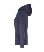 Damen Ladies' Hooded Jacket Navy/cobalt 8049