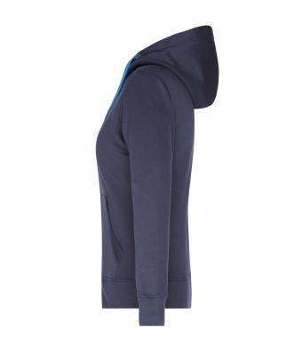 Damen Ladies' Hooded Jacket Navy/cobalt 8049