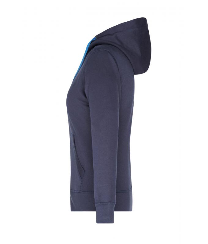 Damen Ladies' Hooded Jacket Navy/cobalt 8049