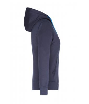 Damen Ladies' Hooded Jacket Navy/cobalt 8049