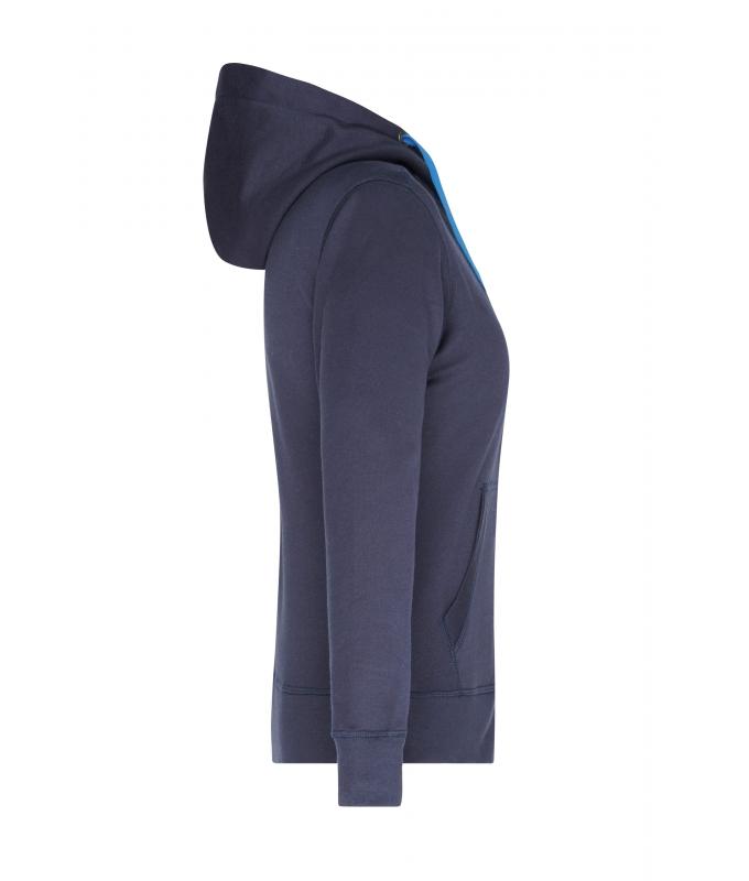 Damen Ladies' Hooded Jacket Navy/cobalt 8049