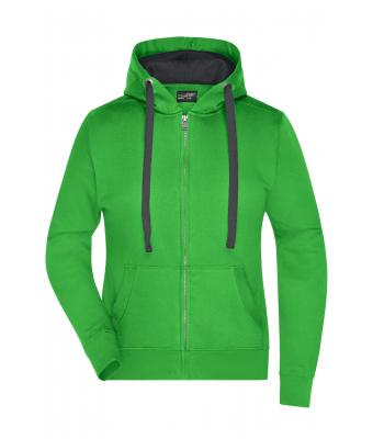 Damen Ladies' Hooded Jacket Green/carbon 8049