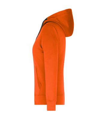 Ladies Ladies' Hooded Jacket Dark-orange/carbon 8049