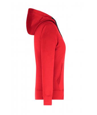 Damen Ladies' Hooded Jacket Red/carbon 8049