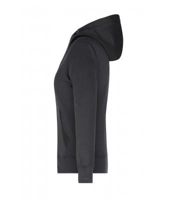Damen Ladies' Hooded Jacket Black/carbon 8049