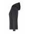 Dames Ladies' Hooded Jacket Zwart/carbon 8049