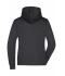 Dames Ladies' Hooded Jacket Zwart/carbon 8049