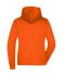 Femme Sweat-shirt à capuche déperlant femme Orange-foncé/carbone 8049