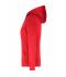 Femme Sweat-shirt à capuche déperlant femme Rouge/carbone 8049