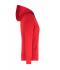 Femme Sweat-shirt à capuche déperlant femme Rouge/carbone 8049