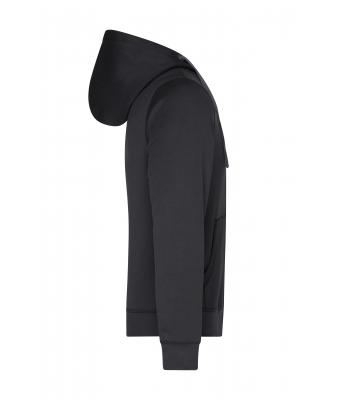 Men Men's Hooded Jacket Black/carbon 8050