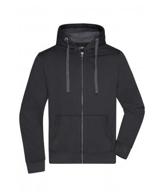 Men Men's Hooded Jacket Black/carbon 8050
