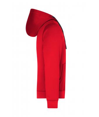 Men Men's Hooded Jacket Red/carbon 8050