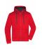 Men Men's Hooded Jacket Red/carbon 8050