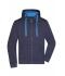 Heren Men's Hooded Jacket Navy/kobalt 8050