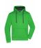 Homme Sweat-shirt à capuche déperlant homme Vert/carbone 8050