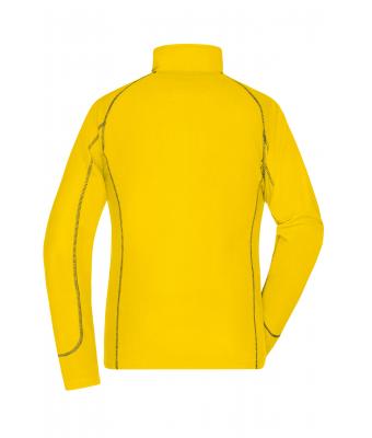 Damen Ladies' Structure Fleece Jacket Yellow/carbon 8051