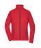 Damen Ladies' Structure Fleece Jacket Red/carbon 8051