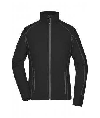 Damen Ladies' Structure Fleece Jacket Black/carbon 8051