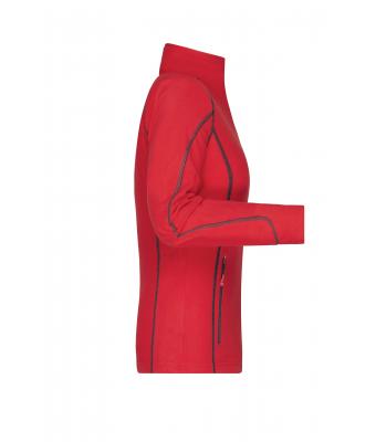 Femme Veste polaire légère femme Rouge/carbone 8051